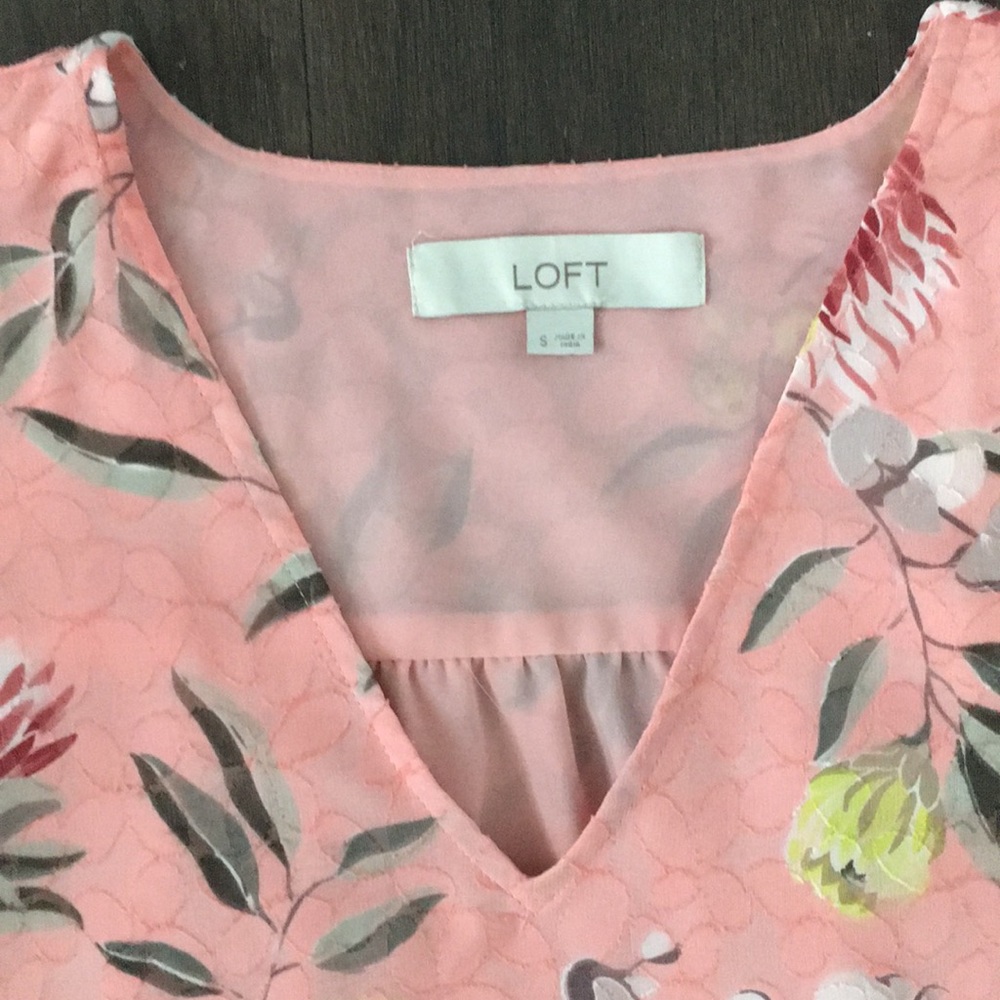 LOFT flutter sleeve top - Picture 6 of 10